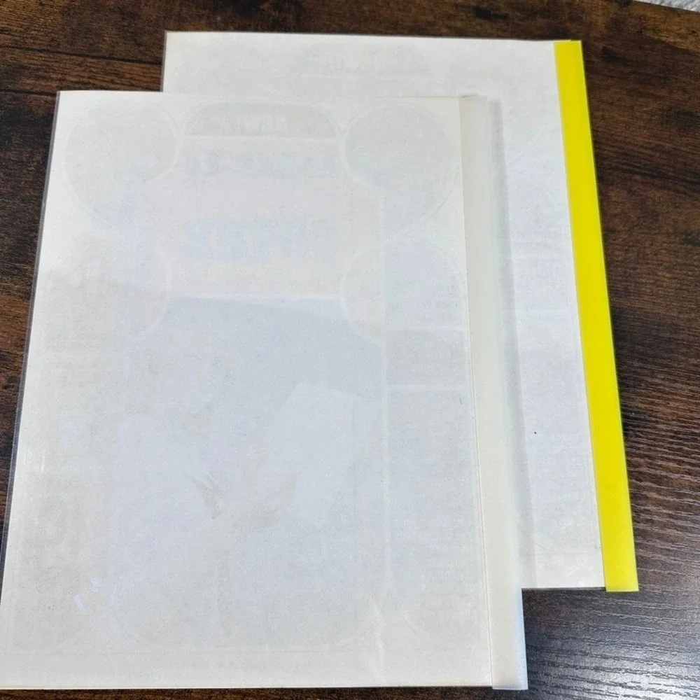 Kleer-Vu Report Cover Vintage 11x8.5 Clear Yellow New Old Stock Retro‎ KVR 33